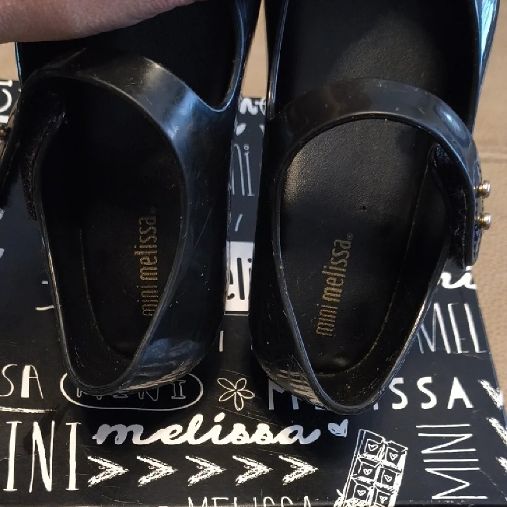 Black Mini Melissa Mary Janes Size 9